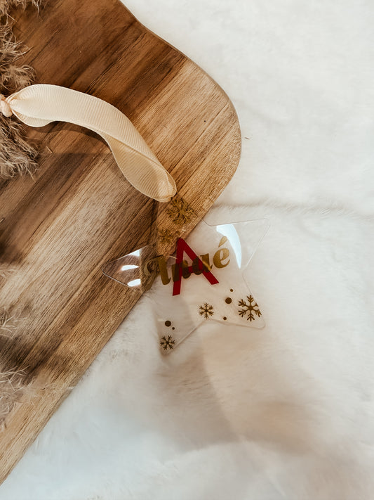 Boule plate acrylique