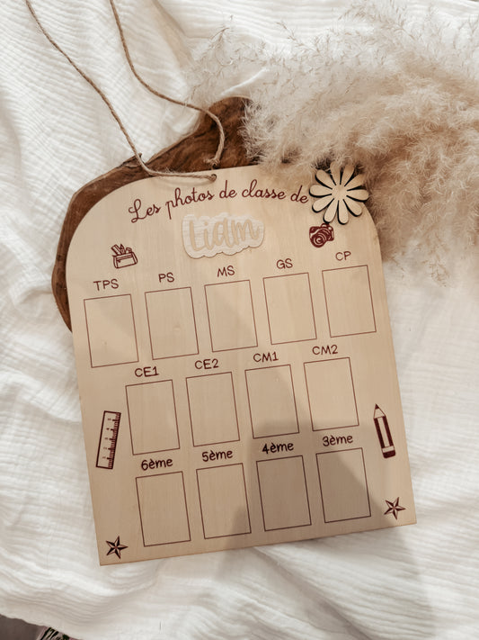 Panneau photo école