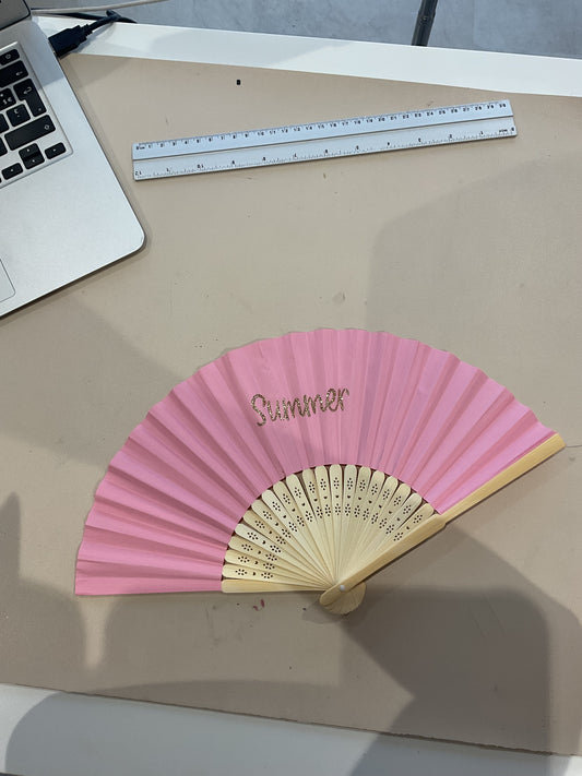 Éventail rose