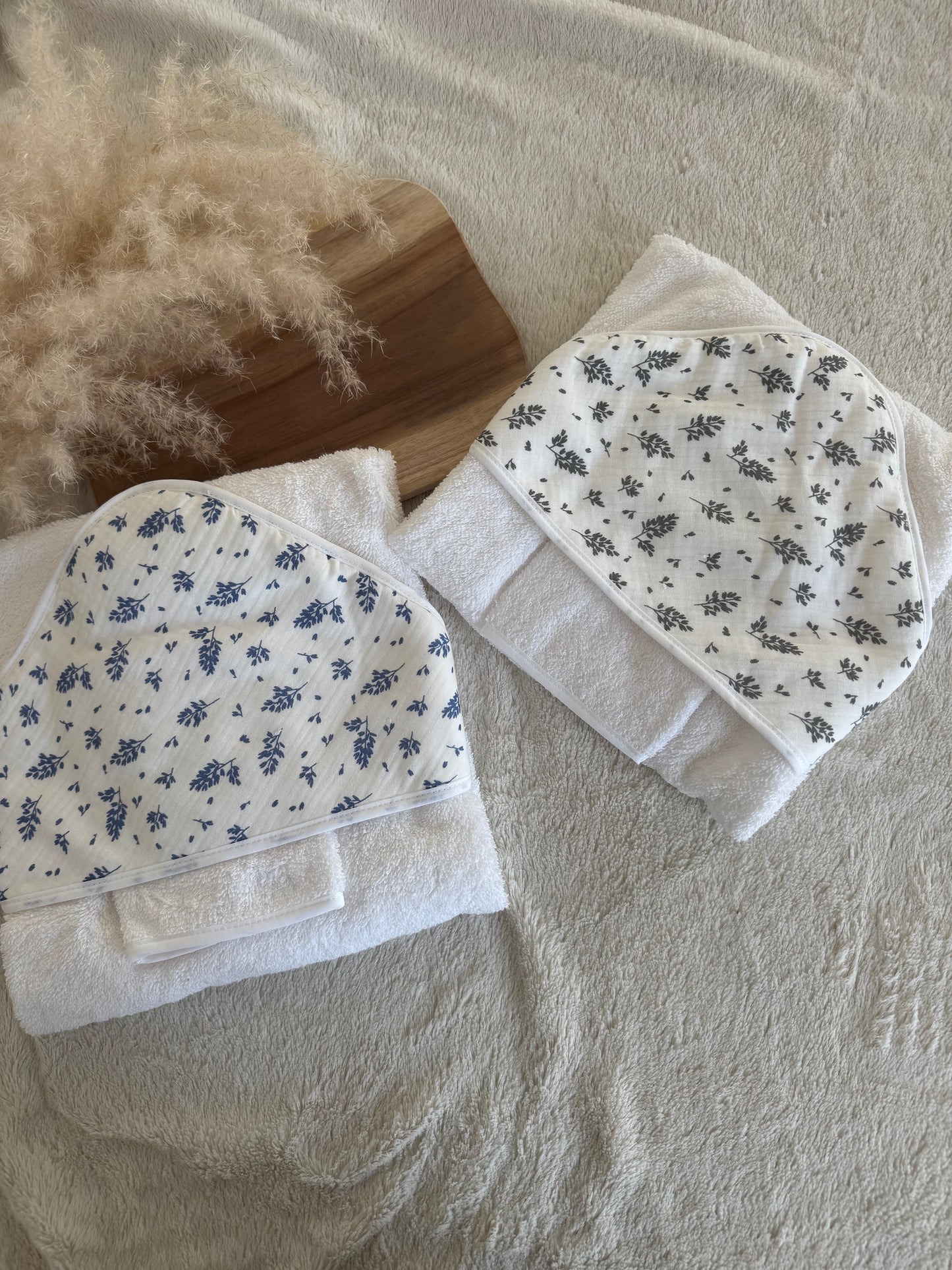 Cape de bain - fleuri