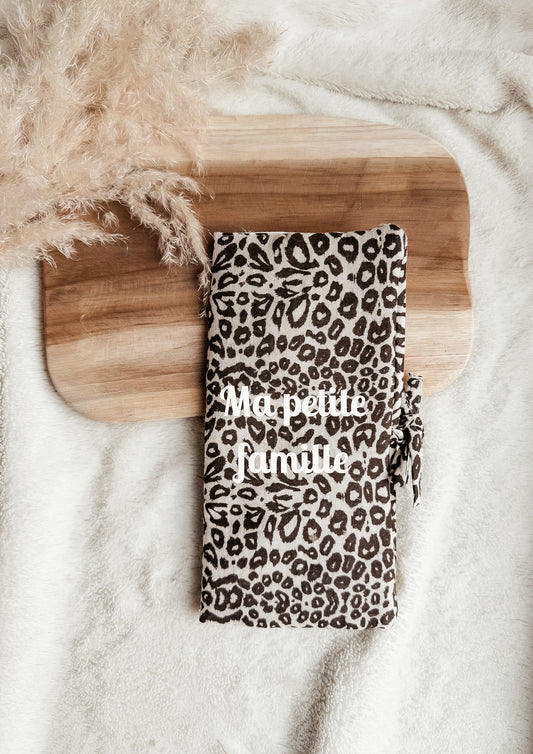 Protège livret de famille - léopard