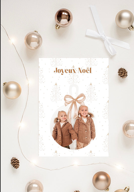 Carte de Noël - boule