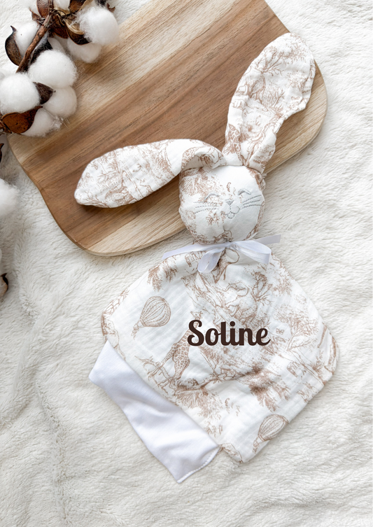Doudou lapin - savane