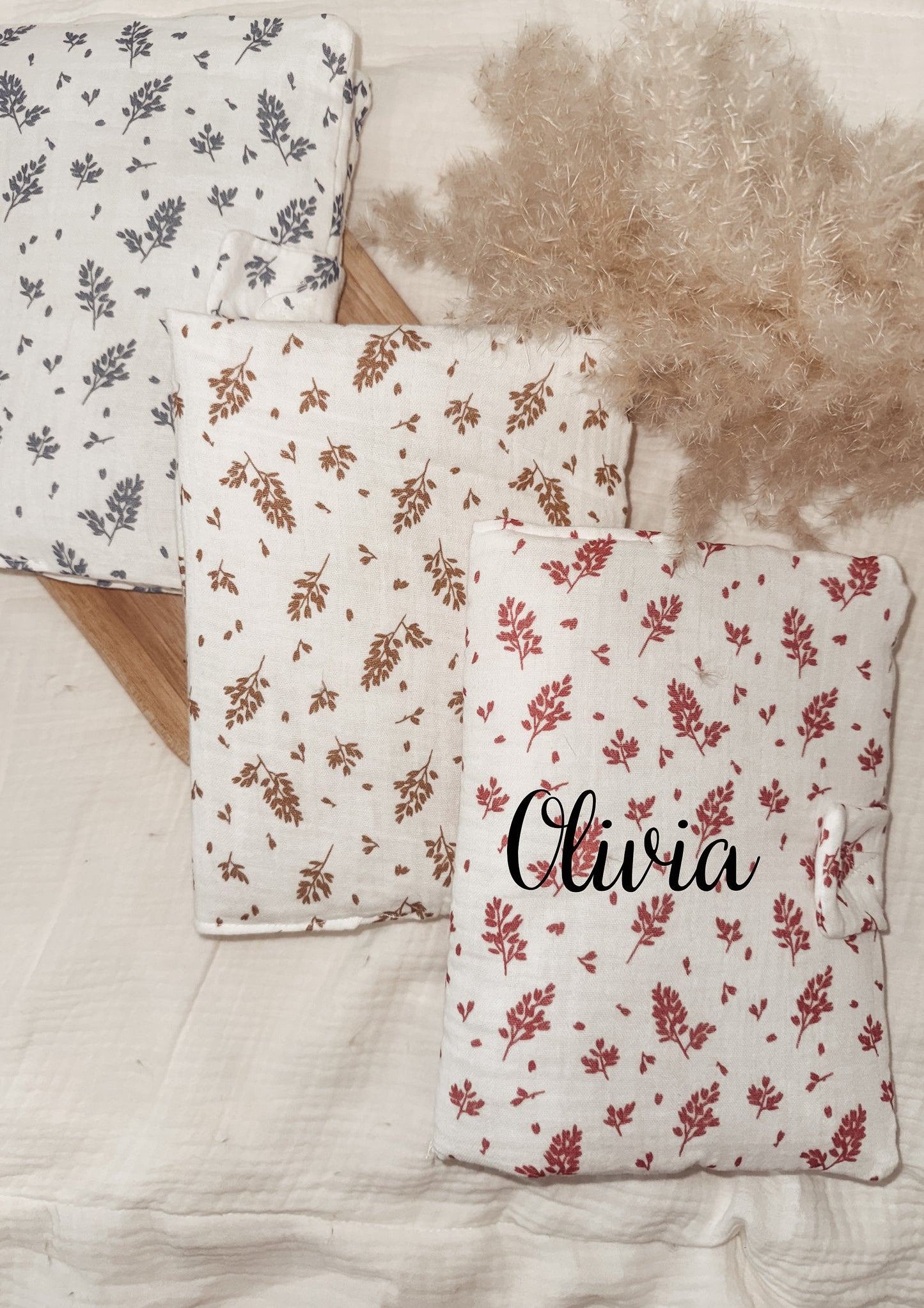 Protège carnet - fleuri