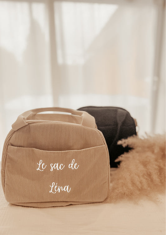 Lunch bag côtelé