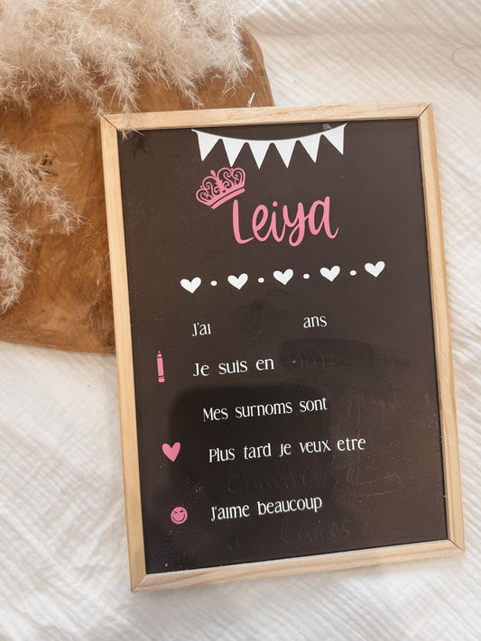 Ardoise rentrée scolaire