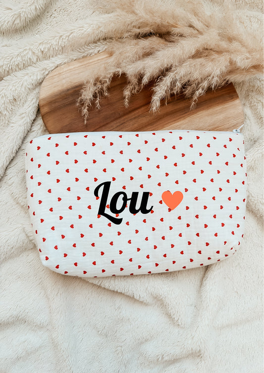 Trousse de toilette - cœur