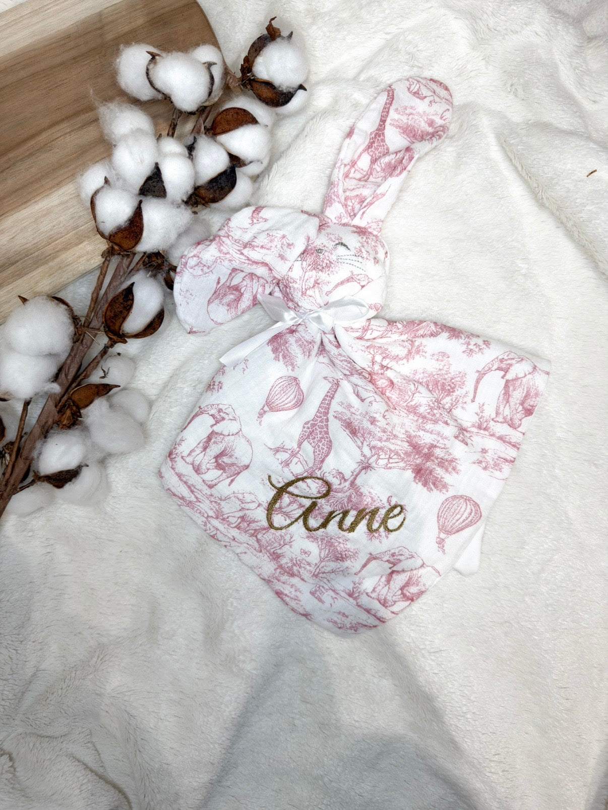 Doudou lapin - savane