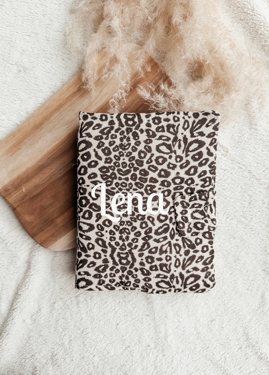 Protège carnet de santé - léopard