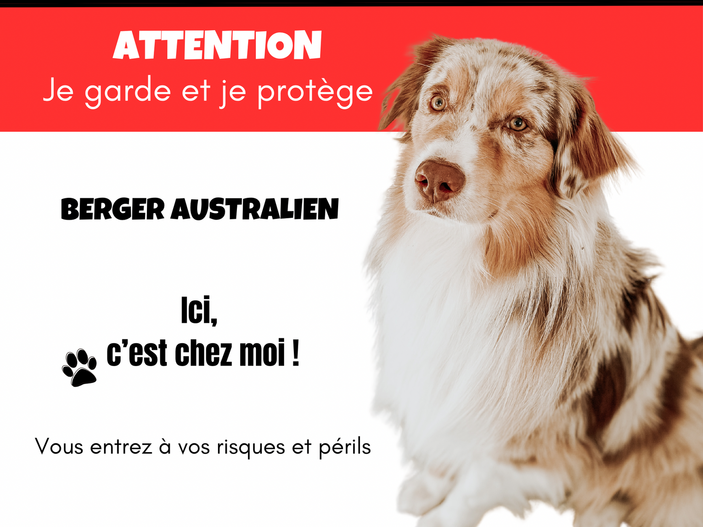 Plaque animaux - personnalisable