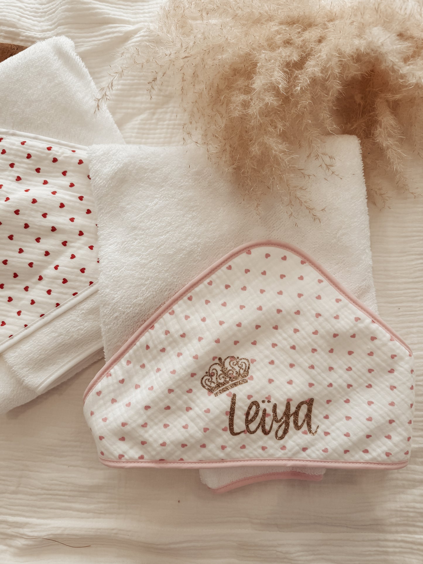 Cape de bain - cœur