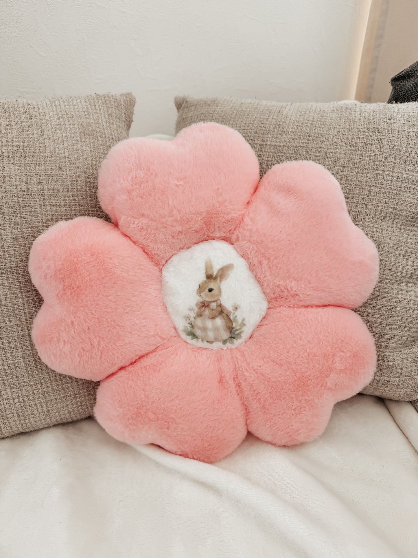 Coussin fleurs