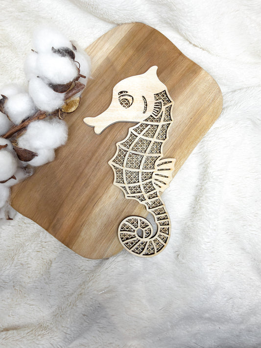 Hippocampe en cannage